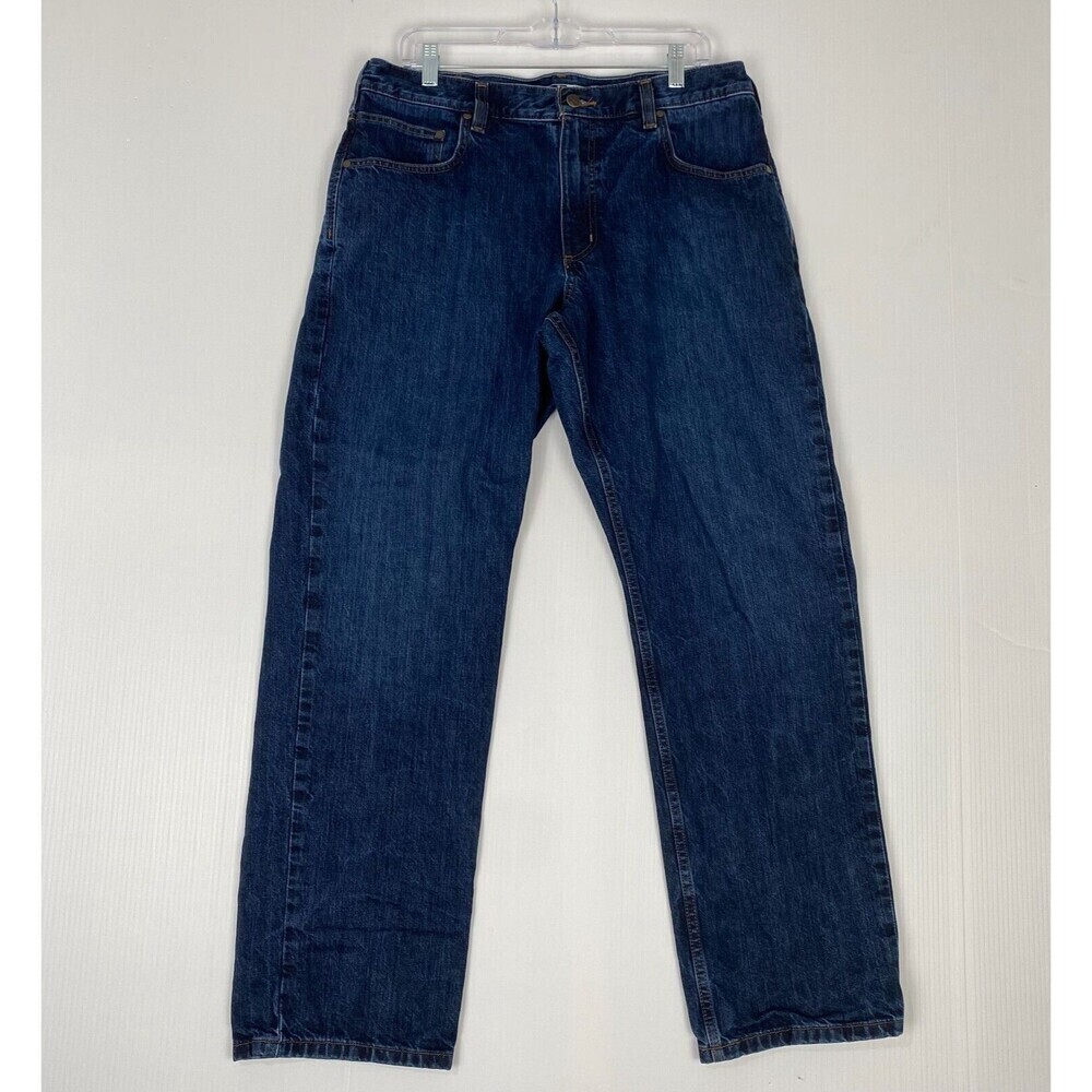 Carhartt Workwear Denim Jeans Size 36X32 Mens Relaxed Fit Work Pants